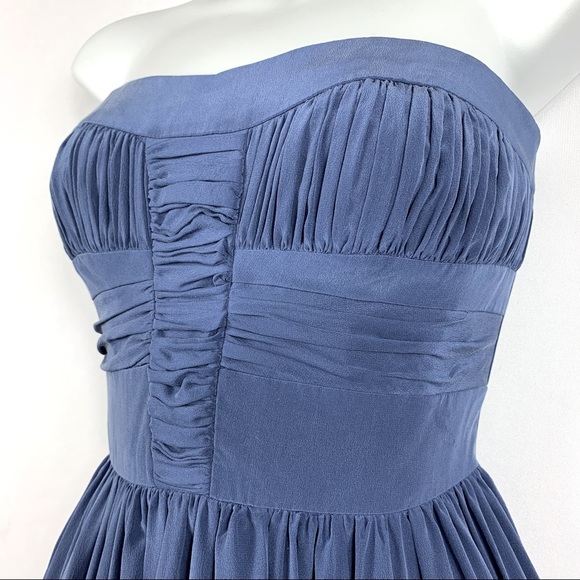 Silk Blue Y2K Fit and Flare Homecoming Dress - Picture 5 of 7